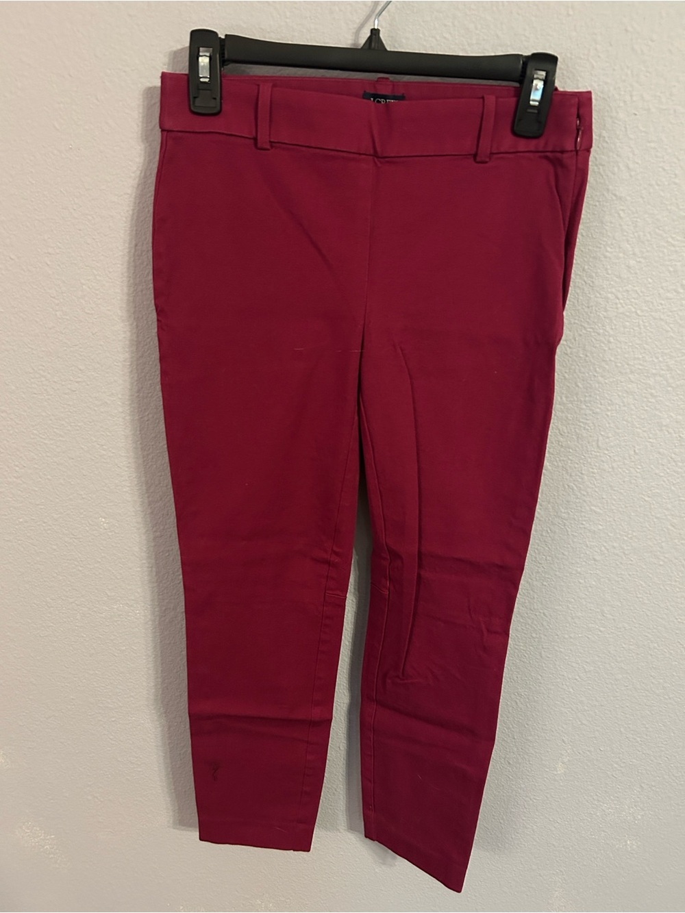 J.Crew Winnie Pant Women Burgundy  Pant Size 2